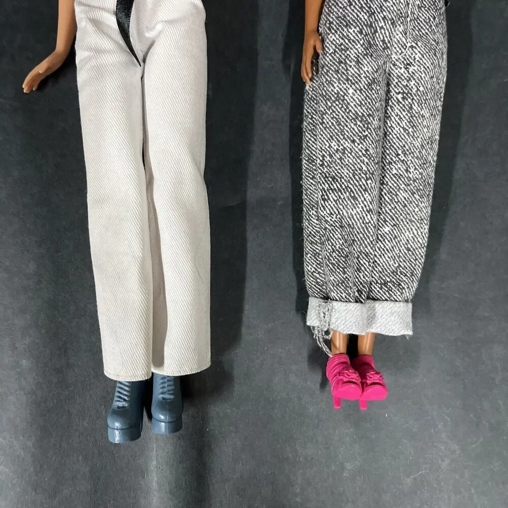 Lot Of 8 Mattel Fashion Barbie Dolls in‎ Various Styles Outfits & Shoes 2015